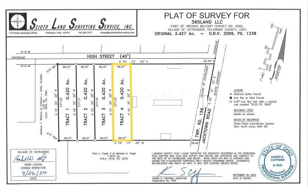 0 E High Street #Tract 4, Ostrander, OH 43061